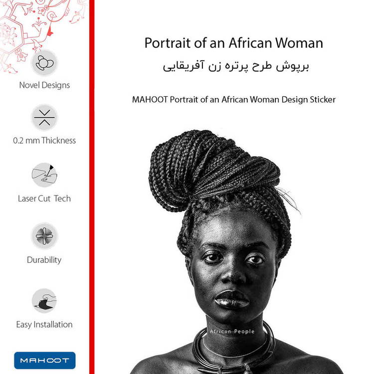 برچسب پوششی ماهوت مدل Portrait of an African Woman مناسب برای گوشی موبایل ال جی G7 PLUS THINQ