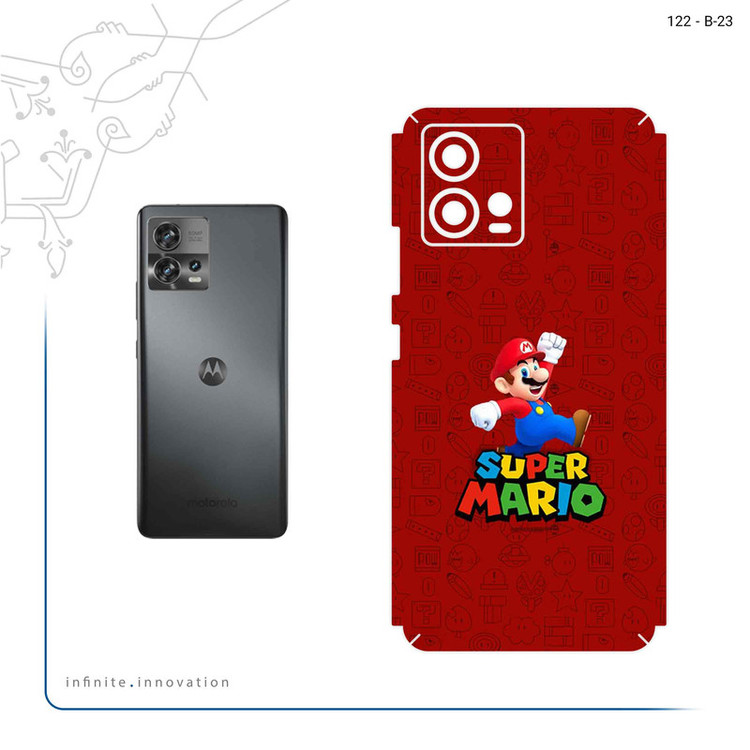 برچسب پوششی ماهوت مدل Super_Mario_Game مناسب برای گوشی موبایل موتورولا Edge 30 Fusion