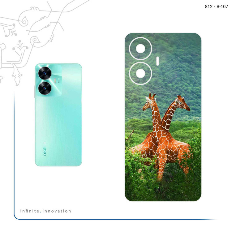 برچسب پوششی ماهوت مدل Giraffe مناسب برای گوشی موبایل ریلمی C55