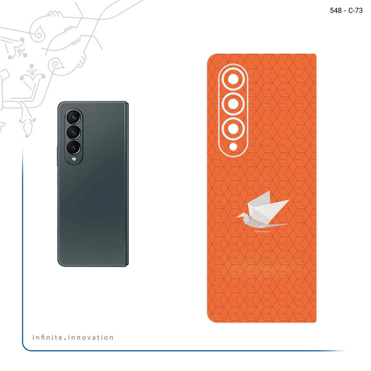 برچسب پوششی ماهوت مدل Minimalist origami bird مناسب برای گوشی موبایل سامسونگ Galaxy Z Fold4