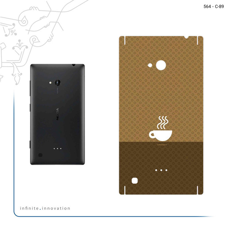 برچسب پوششی ماهوت مدل Minimal Cup of Coffee Icon مناسب برای گوشی موبایل نوکیا Lumia 720