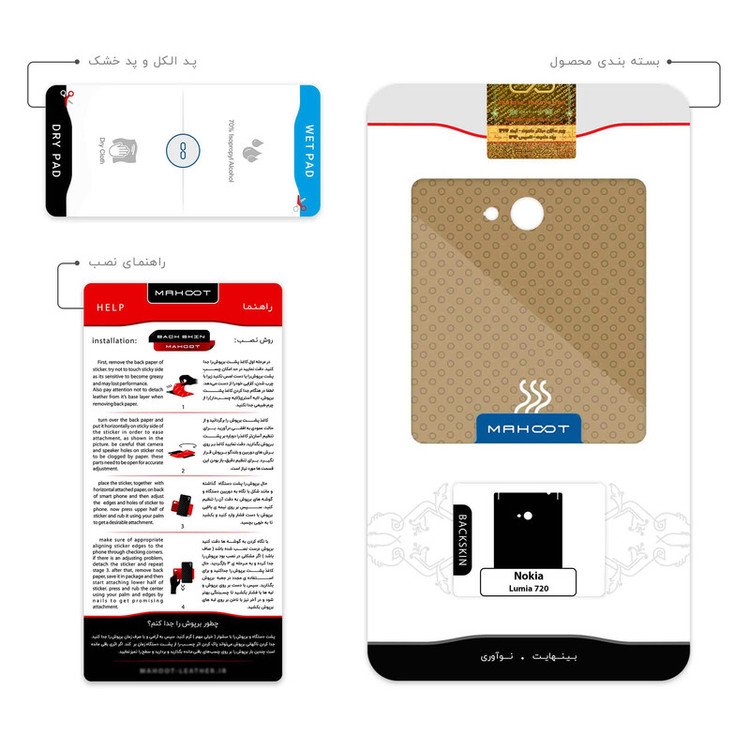برچسب پوششی ماهوت مدل Minimal Cup of Coffee Icon مناسب برای گوشی موبایل نوکیا Lumia 720