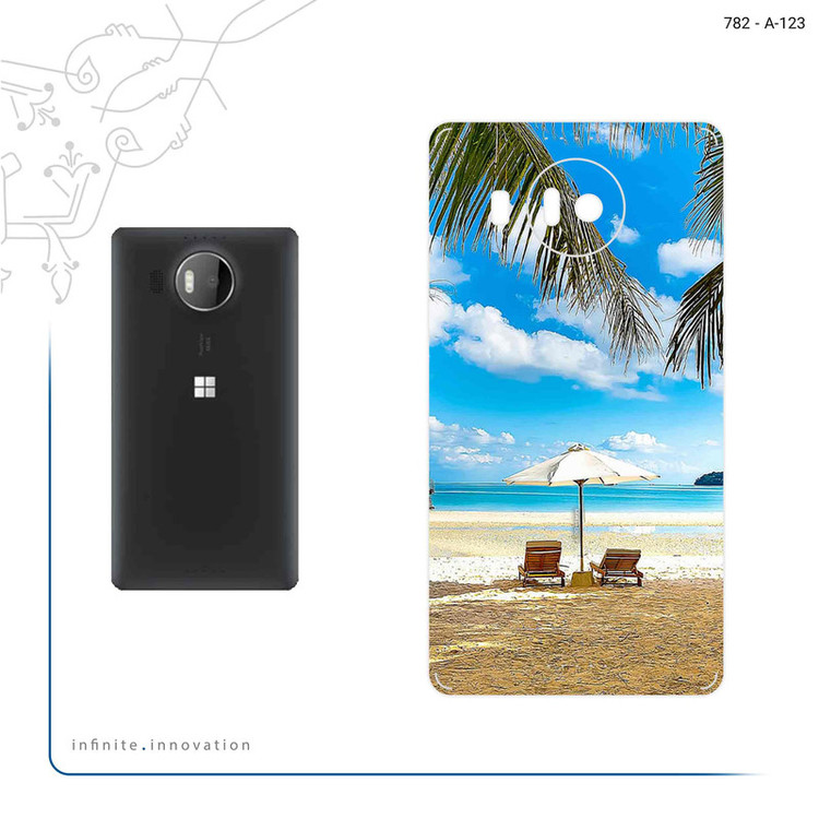 برچسب پوششی ماهوت مدل Beach مناسب برای گوشی موبایل مایکروسافت Lumia 950 XL