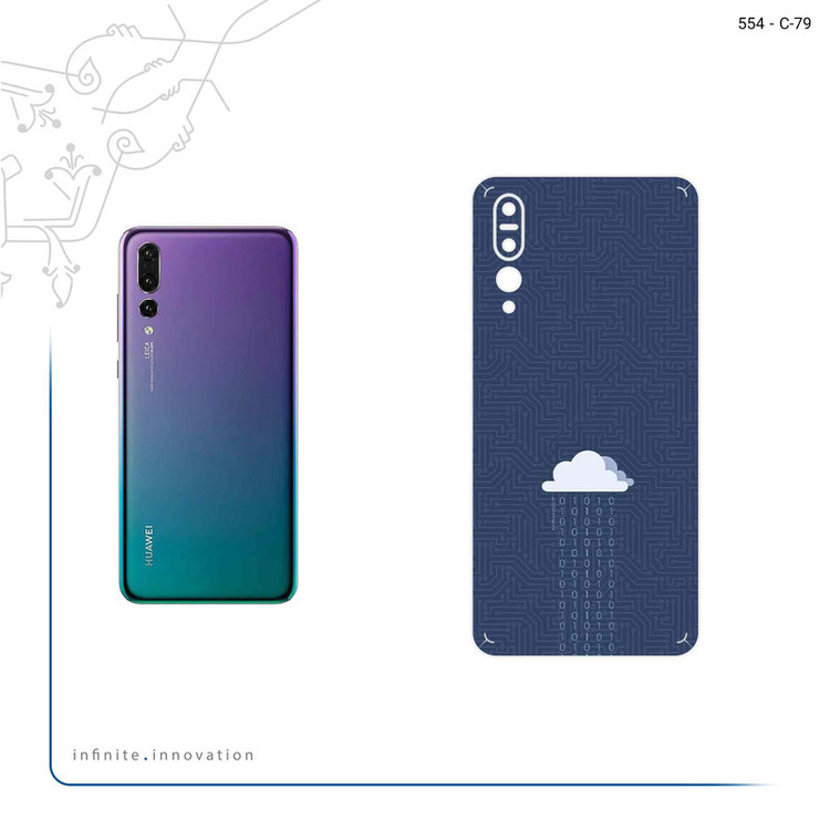 برچسب پوششی ماهوت مدل Minimal Data Cloud مناسب برای گوشی موبایل هوآوی P20 Pro