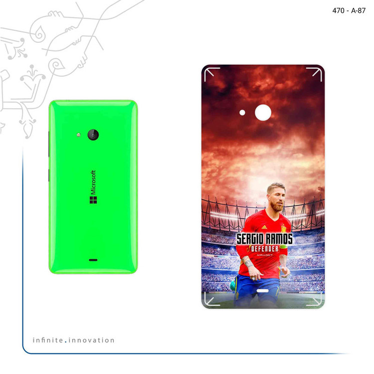 برچسب پوششی ماهوت مدل Sergio Ramos مناسب برای گوشی موبایل مایکروسافت Lumia 540