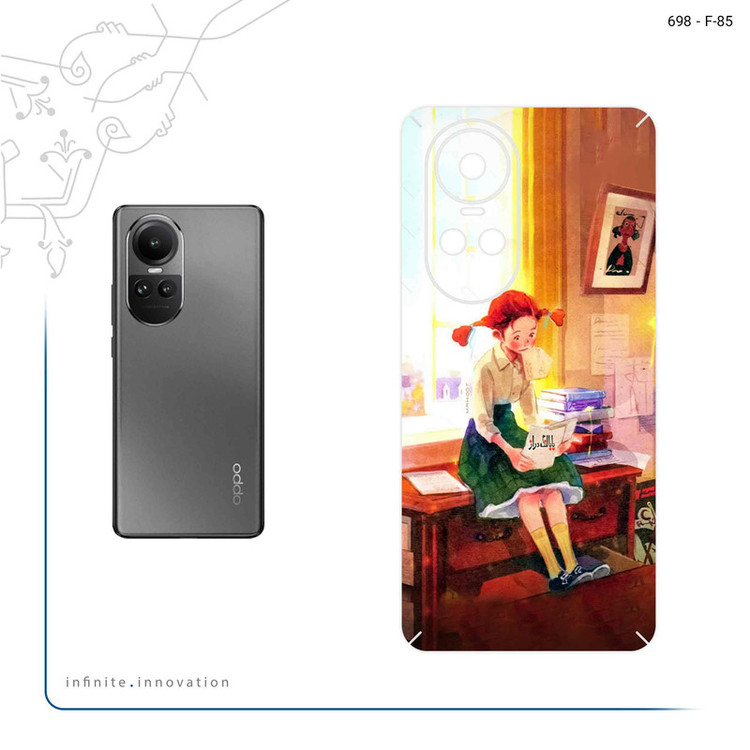 برچسب پوششی ماهوت مدل Watashi No Ashinaga Ojisan مناسب برای گوشی موبایل اپو Reno 10 5G