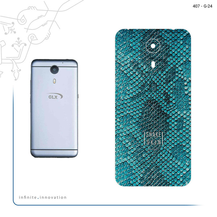 برچسب پوششی ماهوت مدل Blue Snake Skin مناسب برای گوشی موبایل جی ال ایکس Aria