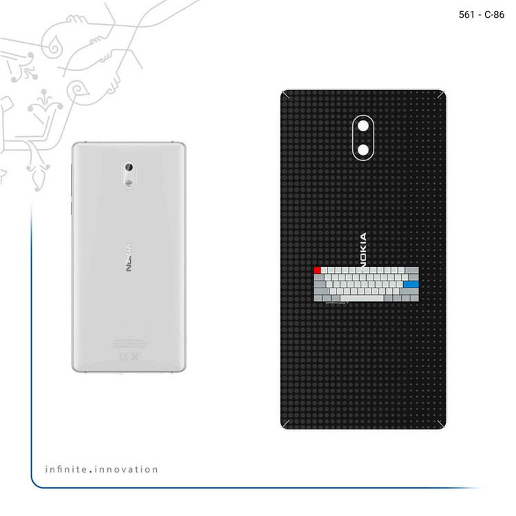 برچسب پوششی ماهوت مدل Minimal Keyboard Icon مناسب برای گوشی موبایل نوکیا 3