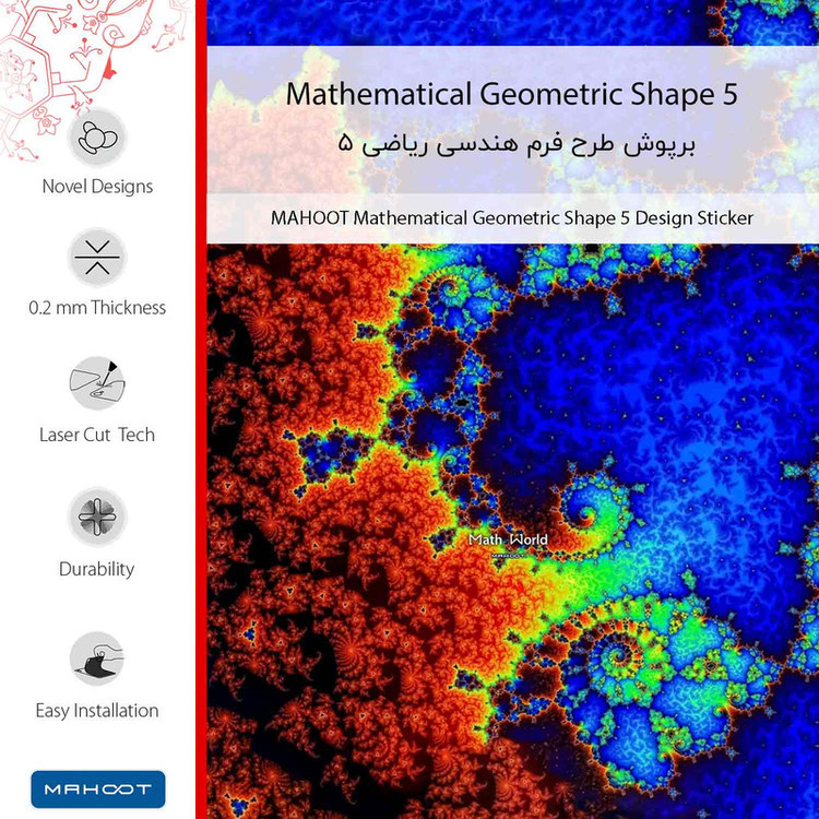 برچسب پوششی ماهوت مدل Mathematical Geometric Shape 5 مناسب برای گوشی موبایل هوآوی Y7 Pro 2019