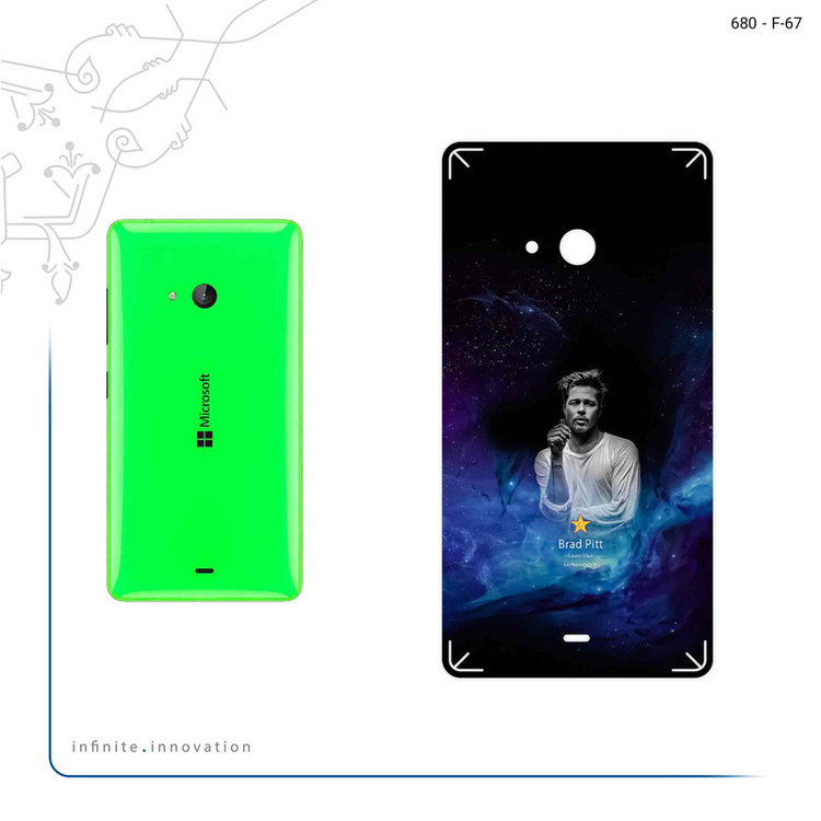 برچسب پوششی ماهوت مدل Brad Pitt مناسب برای گوشی موبایل مایکروسافت Lumia 540