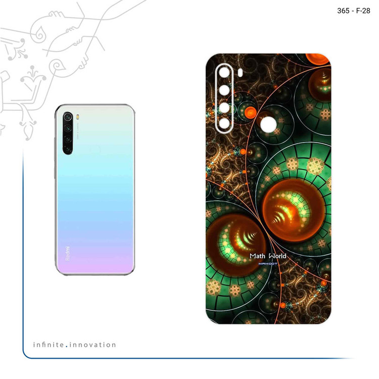 برچسب پوششی ماهوت مدل Mathematical Geometric Shape 3 مناسب برای گوشی موبایل شیائومی Redmi Note 8 2021
