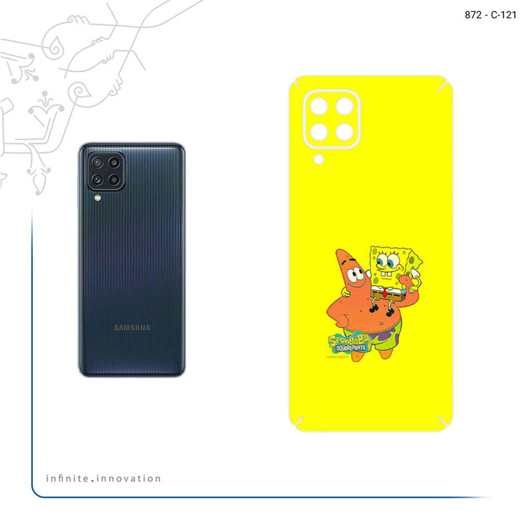 برچسب پوششی ماهوت مدل SpongeBob SquarePants مناسب برای گوشی موبایل سامسونگ Galaxy M32