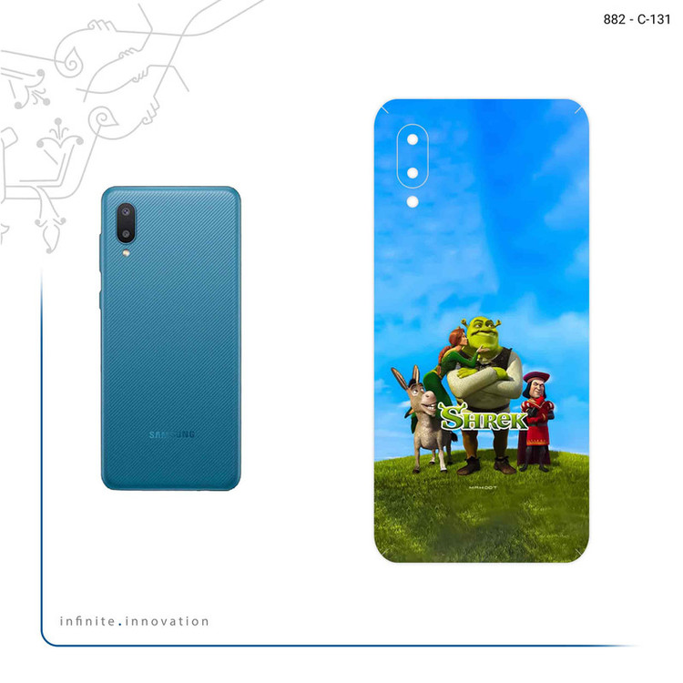 برچسب پوششی ماهوت مدل Shrek مناسب برای گوشی موبایل سامسونگ Galaxy M02