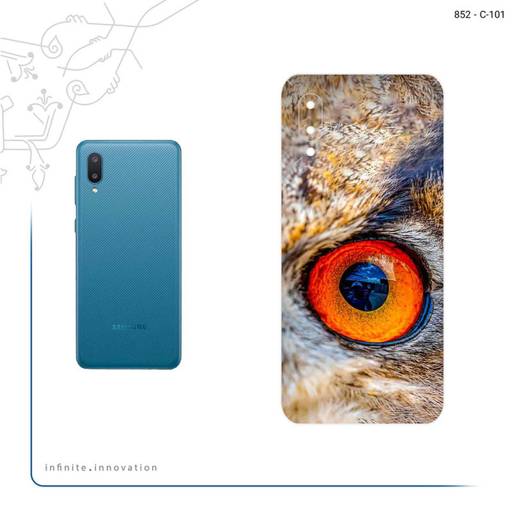 برچسب پوششی ماهوت مدل Owl eyes مناسب برای گوشی موبایل سامسونگ Galaxy M02