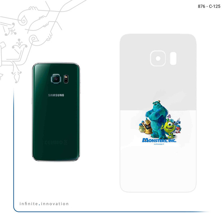 برچسب پوششی ماهوت مدل Monsters Inc مناسب برای گوشی موبایل سامسونگ Galaxy S6 Edge