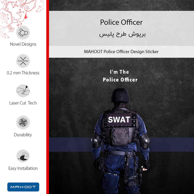 برچسب پوششی ماهوت مدل Police Officer مناسب برای گوشی موبایل هوآوی P30 Lite (24 MP Camera)
