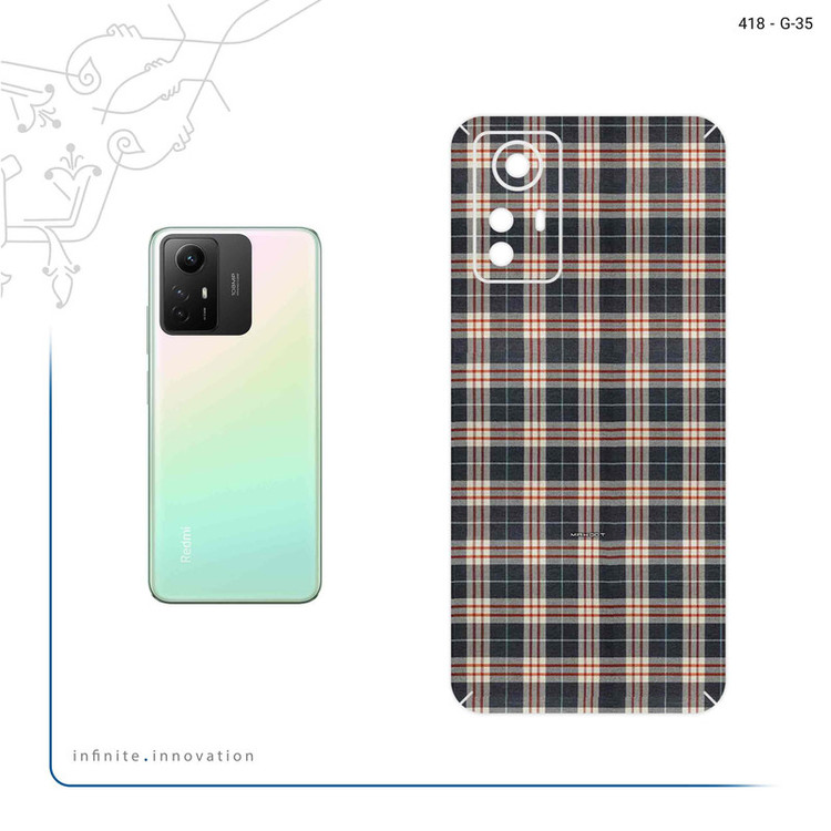 برچسب پوششی ماهوت مدل Fabric Texture 5 مناسب برای گوشی موبایل شیائومی Redmi Note 12S