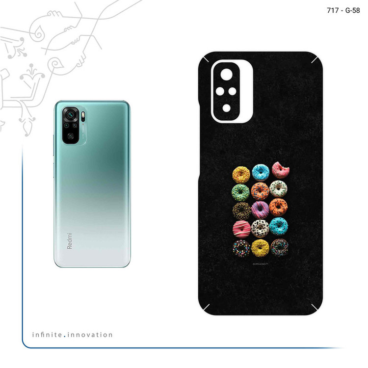 برچسب پوششی ماهوت مدل Doughnut مناسب برای گوشی موبایل شیائومی Redmi Note 10