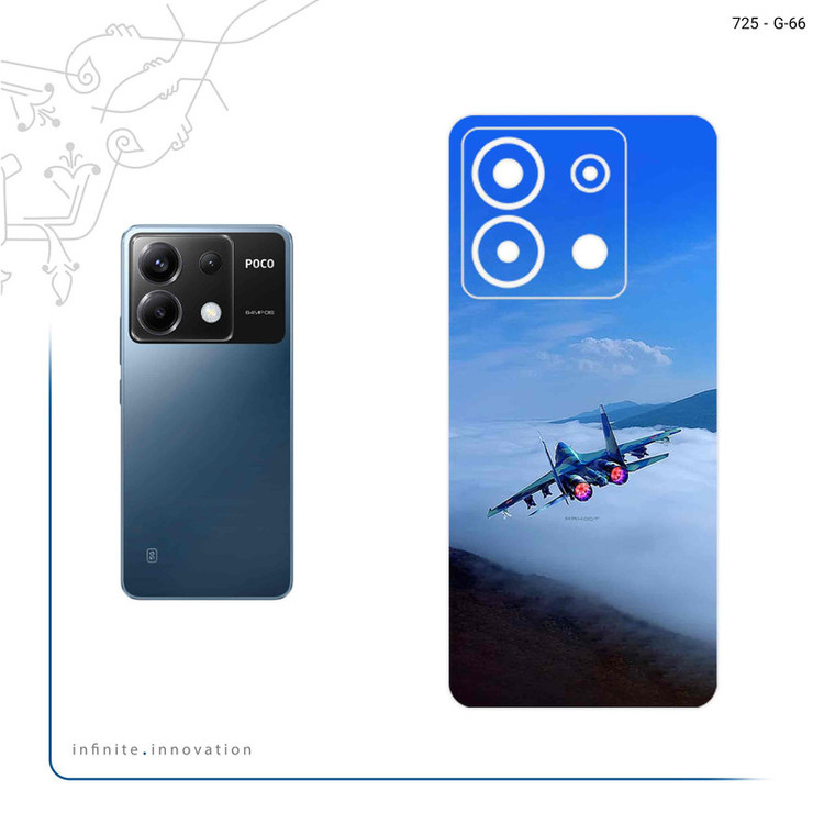 برچسب پوششی ماهوت مدل Fighter plane Su27 مناسب برای گوشی موبایل شیائومی Poco X6