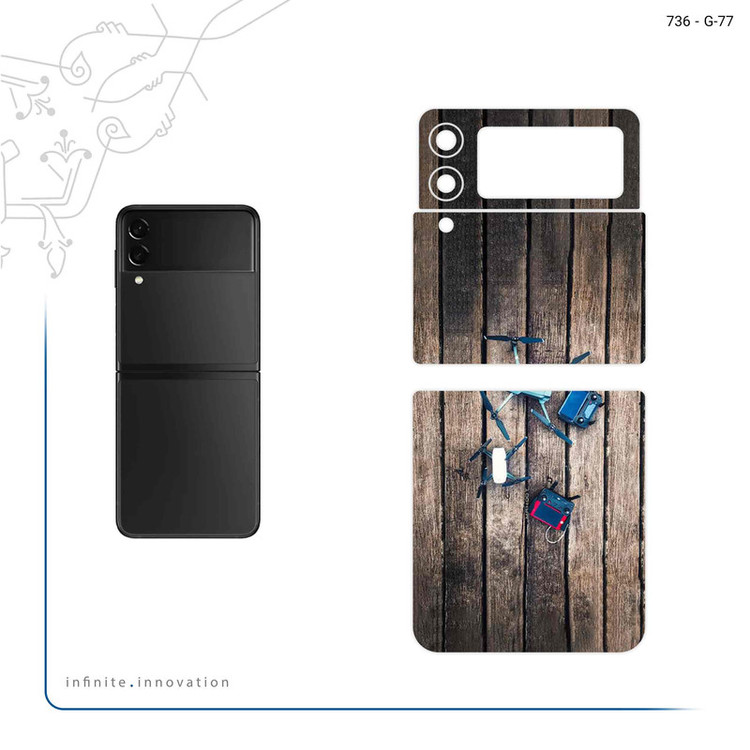 برچسب پوششی ماهوت مدل Drone مناسب برای گوشی موبایل سامسونگ Galaxy Z Flip3 5G