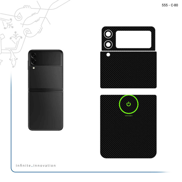 برچسب پوششی ماهوت مدل Minimal Power Button مناسب برای گوشی موبایل سامسونگ Galaxy Z Flip3 5G