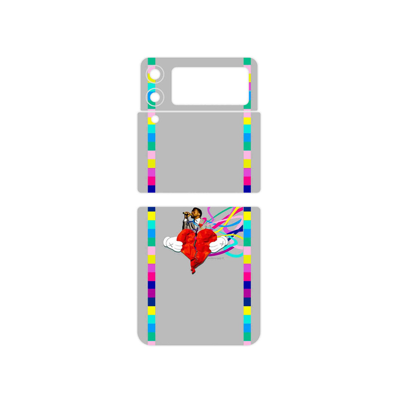 برچسب پوششی ماهوت مدل Collage of Heartbreak مناسب برای گوشی موبایل سامسونگ Galaxy Z Flip3 5G
