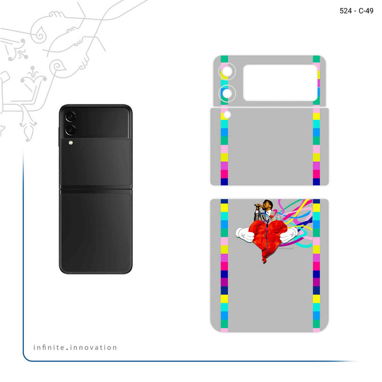 برچسب پوششی ماهوت مدل Collage of Heartbreak مناسب برای گوشی موبایل سامسونگ Galaxy Z Flip3 5G