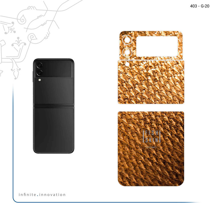 برچسب پوششی ماهوت مدل Fish Skin مناسب برای گوشی موبایل سامسونگ Galaxy Z Flip3 5G