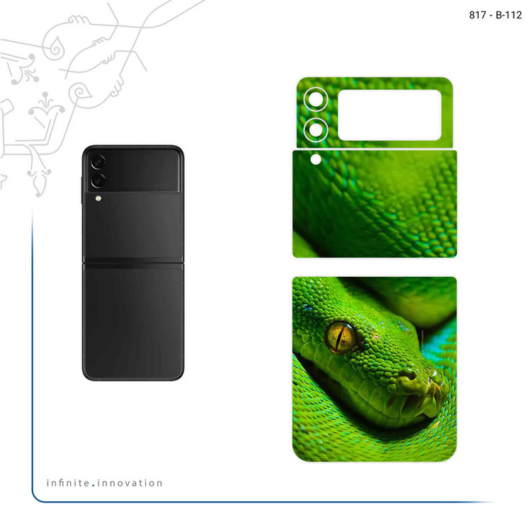 برچسب پوششی ماهوت مدل Snake مناسب برای گوشی موبایل سامسونگ Galaxy Z Flip3 5G