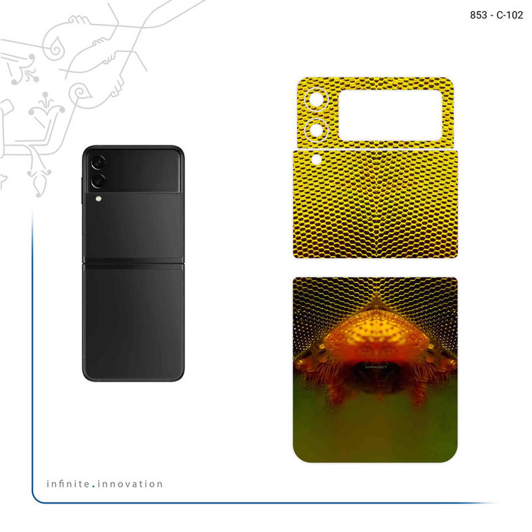 برچسب پوششی ماهوت مدل Bee eyes مناسب برای گوشی موبایل سامسونگ Galaxy Z Flip3 5G