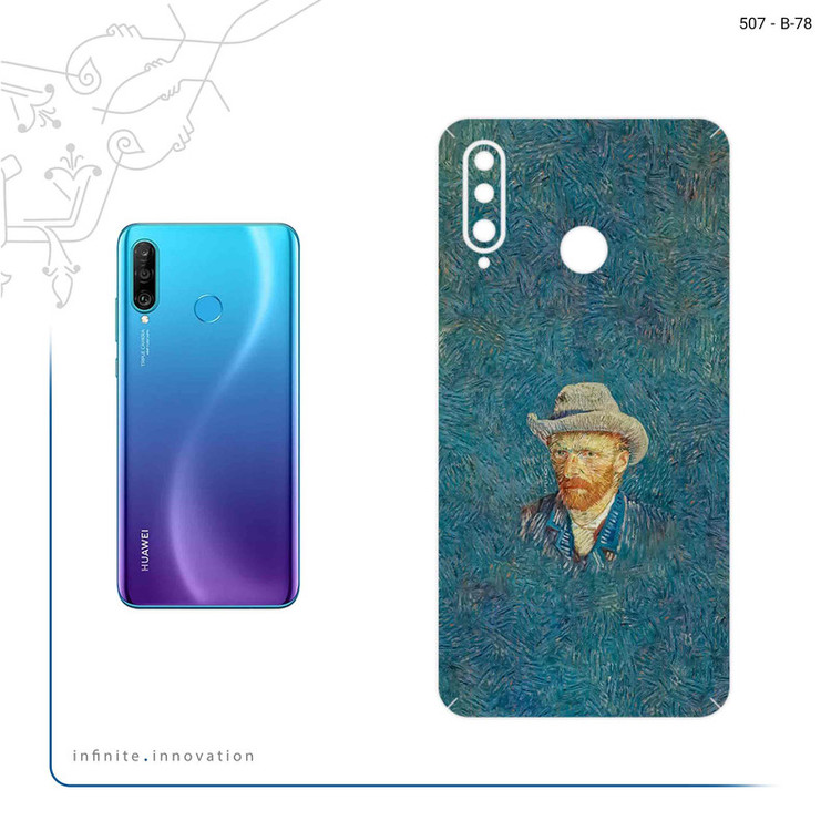 برچسب پوششی ماهوت مدل Self portrait with a gray felt hat مناسب برای گوشی موبایل هوآوی P30 Lite (48 MP Camera)
