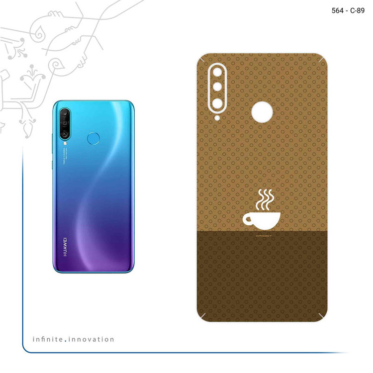 برچسب پوششی ماهوت مدل Minimal Cup of Coffee Icon مناسب برای گوشی موبایل هوآوی P30 Lite (48 MP Camera)