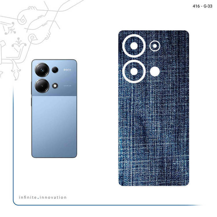 برچسب پوششی ماهوت مدل Fabric Texture 3 مناسب برای گوشی موبایل شیائومی Poco M6 Pro 4G