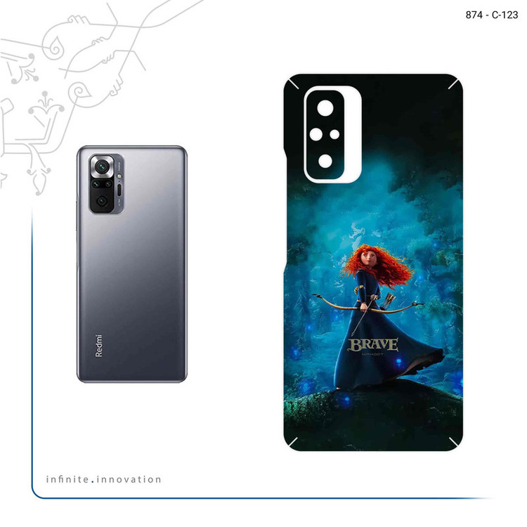 برچسب پوششی ماهوت مدل Brave مناسب برای گوشی موبایل شیائومی Redmi Note 10 Pro
