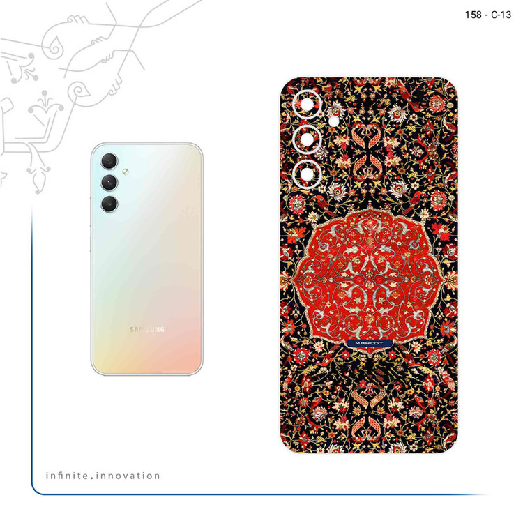 برچسب پوششی ماهوت مدل Persian_Carpet_Red مناسب برای گوشی موبایل سامسونگ Galaxy A34