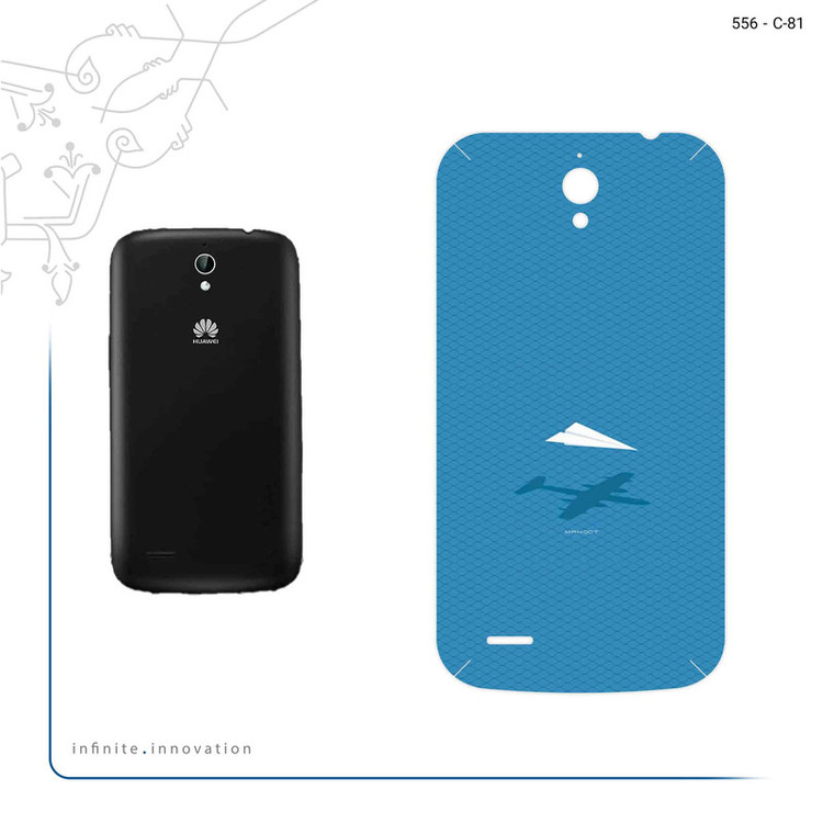 برچسب پوششی ماهوت مدل Minimal Paper Airplane مناسب برای گوشی موبایل هوآوی Ascend G610