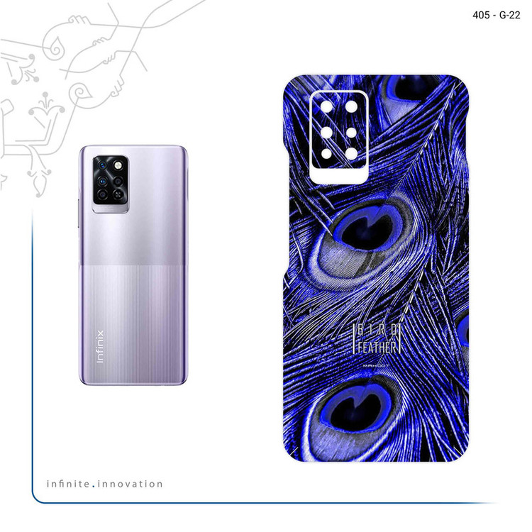 برچسب پوششی ماهوت مدل Purple Feather مناسب برای گوشی موبایل اینفینیکس Note 10 Pro