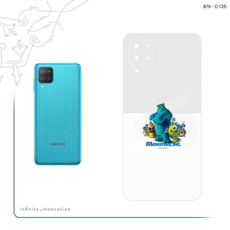 برچسب پوششی ماهوت مدل Monsters Inc مناسب برای گوشی موبایل سامسونگ Galaxy F12
