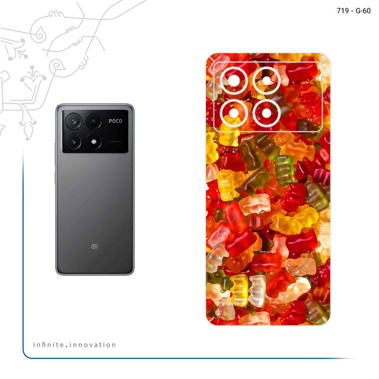 برچسب پوششی ماهوت مدل Gummi candy 1 مناسب برای گوشی موبایل شیائومی Poco X6 Pro