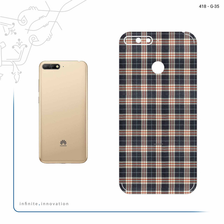 برچسب پوششی ماهوت مدل Fabric Texture 5 مناسب برای گوشی موبایل هوآوی Y6 2018