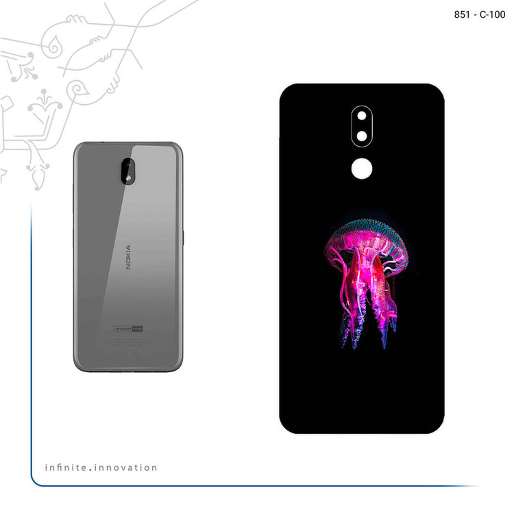 برچسب پوششی ماهوت مدل jellyfish مناسب برای گوشی موبایل نوکیا 3.2 TA-1164