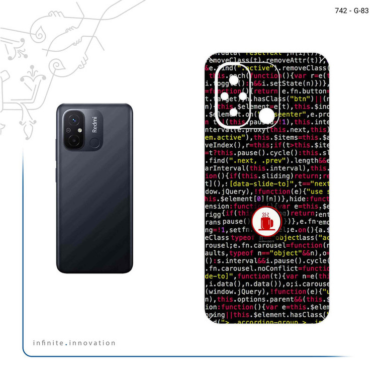 برچسب پوششی ماهوت مدل Programming 1 مناسب برای گوشی موبایل شیائومی Redmi 12C