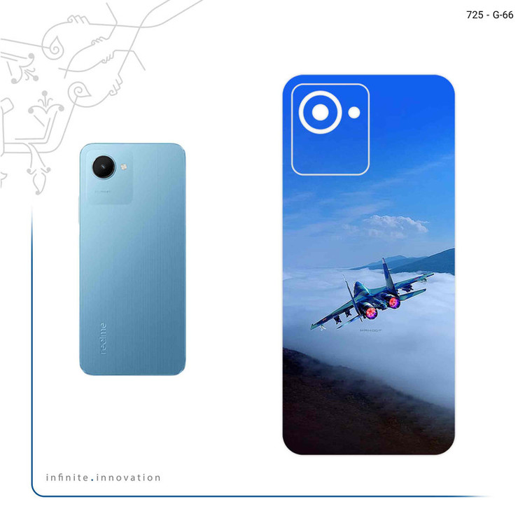 برچسب پوششی ماهوت مدل Fighter plane Su27 مناسب برای گوشی موبایل ریلمی C30s