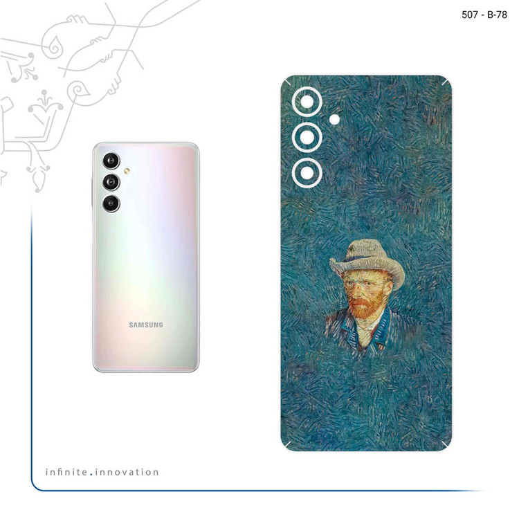 برچسب پوششی ماهوت مدل Self portrait with a gray felt hat مناسب برای گوشی موبایل سامسونگ Galaxy F54