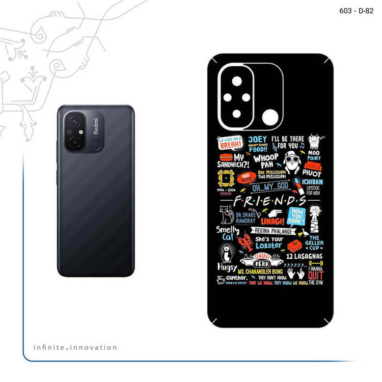برچسب پوششی ماهوت مدل Friends 2 مناسب برای گوشی موبایل شیائومی Redmi 12C