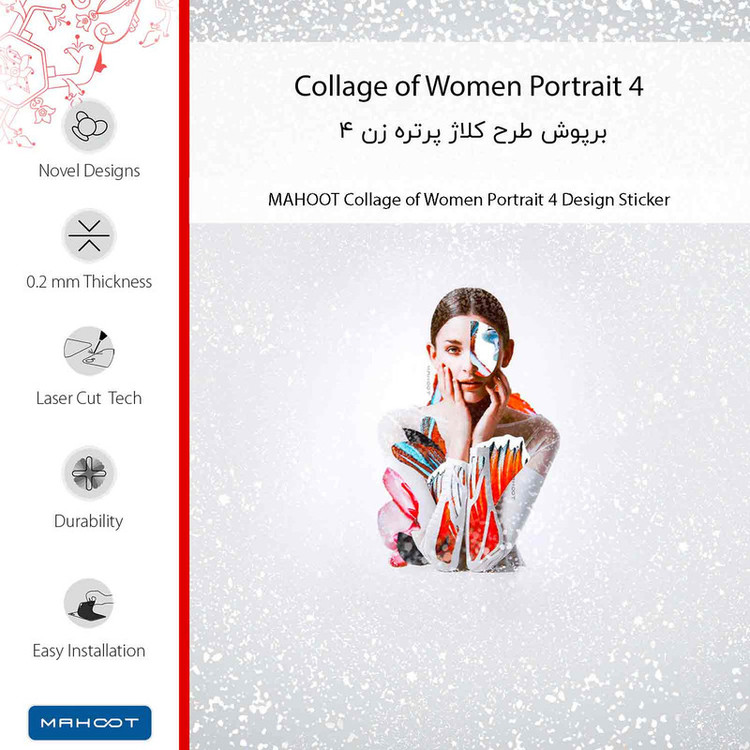 برچسب پوششی ماهوت مدل Collage of Women Portrait 4 مناسب برای گوشی موبایل شیائومی 12