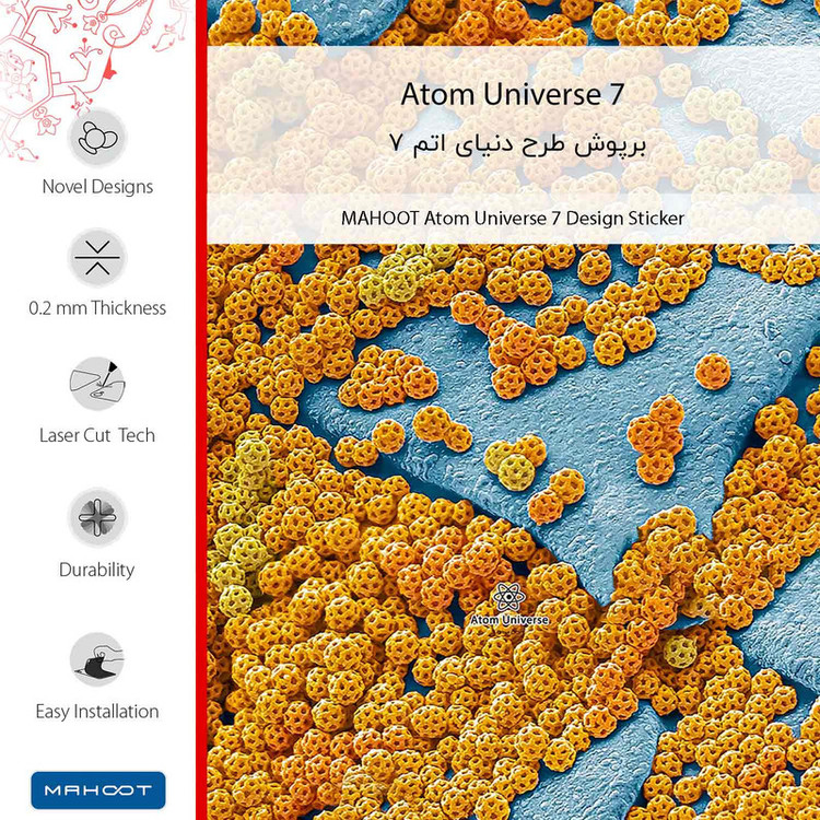 برچسب پوششی ماهوت مدل Atom Universe 7 مناسب برای گوشی موبایل سامسونگ Galaxy F12