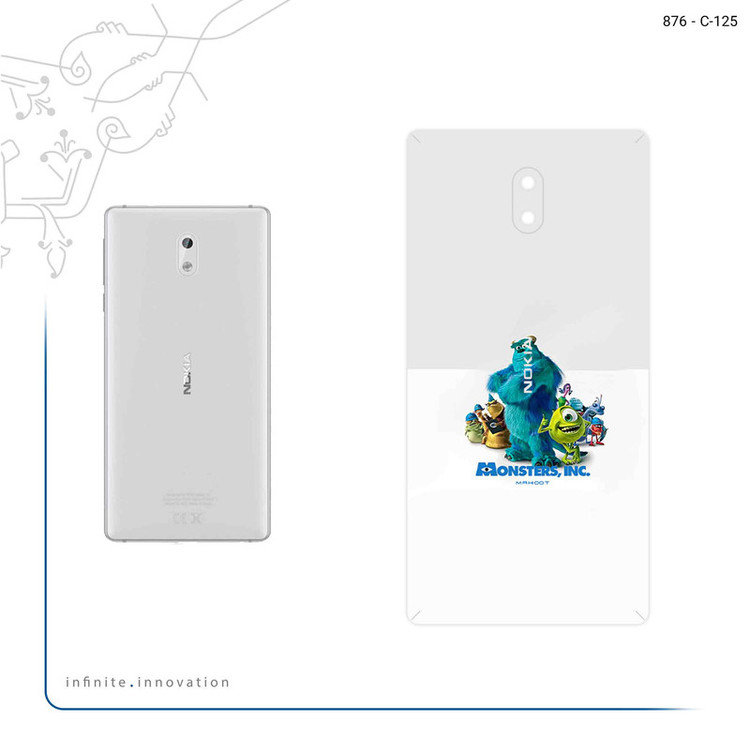 برچسب پوششی ماهوت مدل Monsters Inc مناسب برای گوشی موبایل نوکیا 3