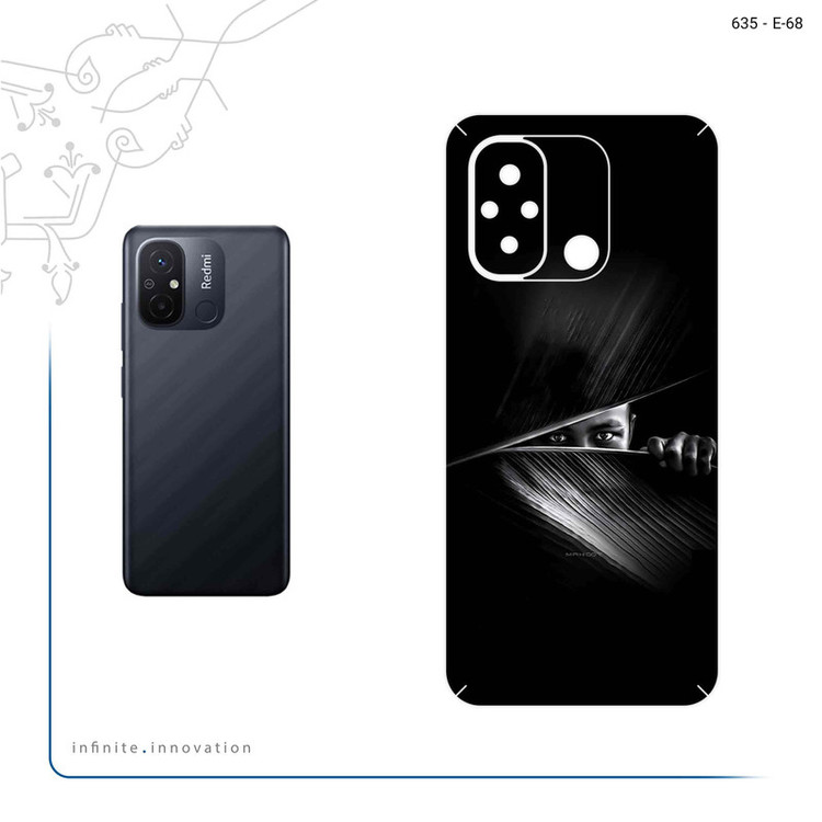 برچسب پوششی ماهوت مدل Black Portrait مناسب برای گوشی موبایل شیائومی Redmi 12C