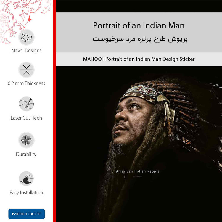 برچسب پوششی ماهوت مدل Portrait of an Indian Man مناسب برای گوشی موبایل شیائومی Poco F3 5G